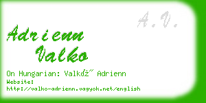 adrienn valko business card